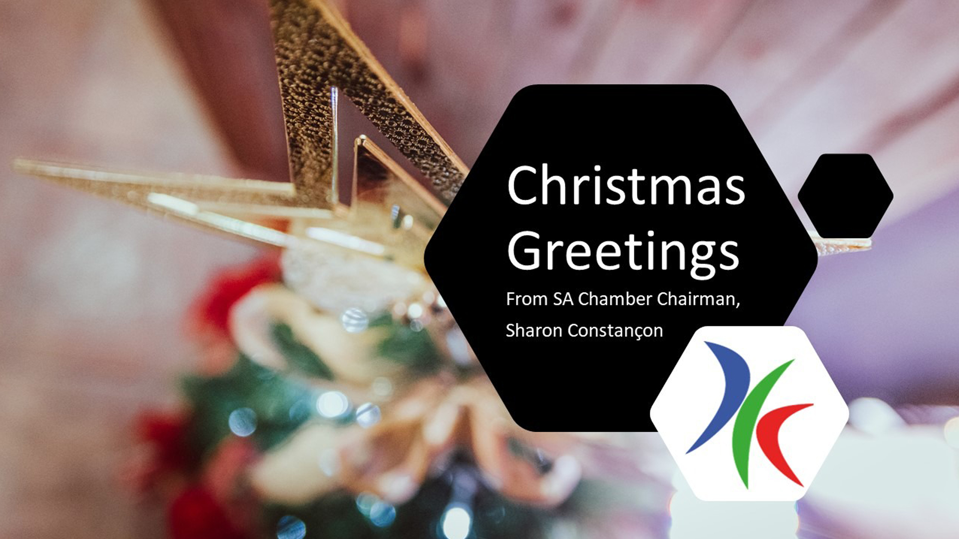Christmas Message from Chamber Chairman, Sharon Constançon