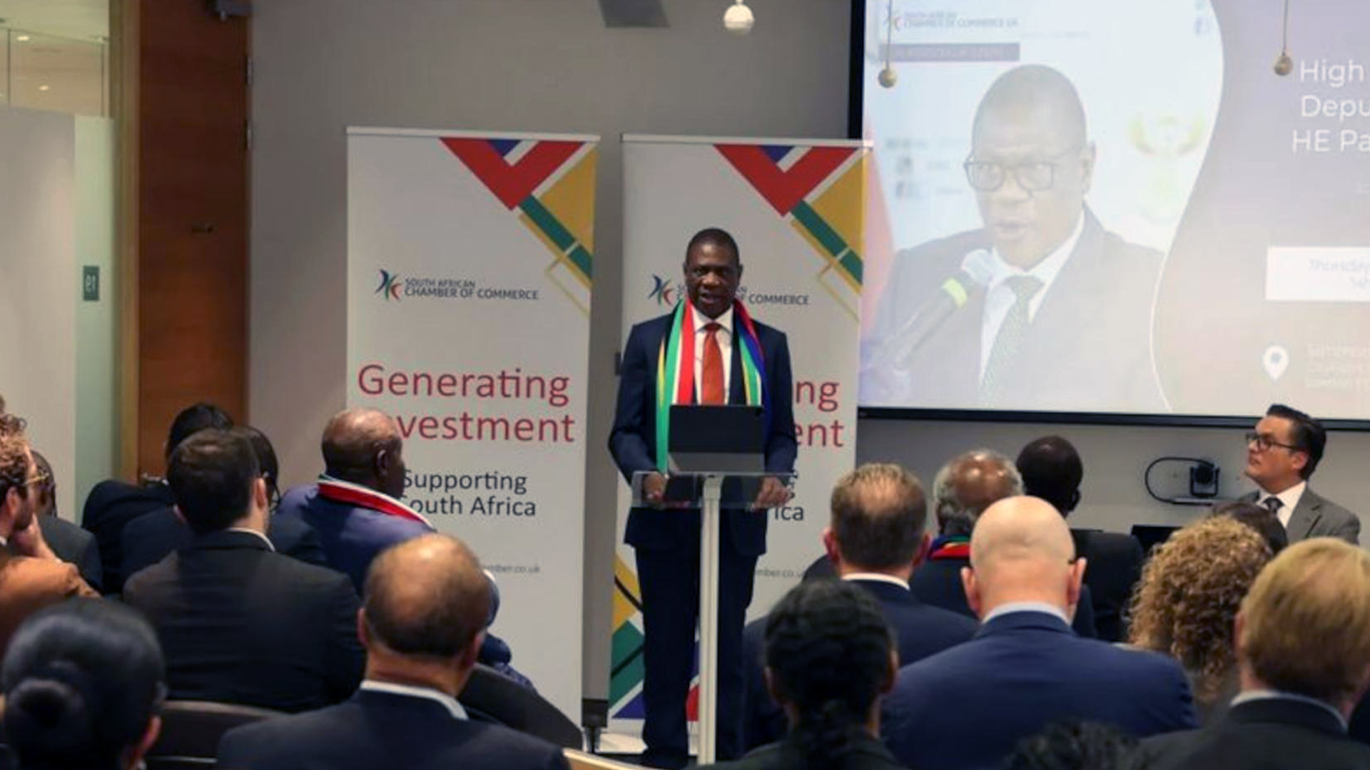 Deputy President, HE Mr Paul Mashatile addresses the Chamber