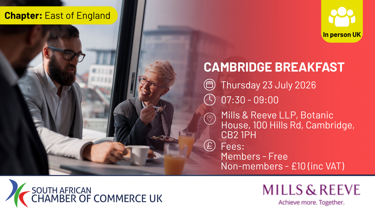 Cambridge Breakfast July 2026