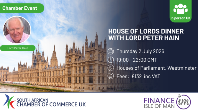 HoL Dinner 2 July 2026 with sponsor and price
